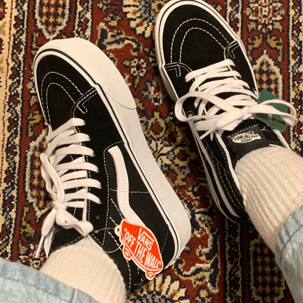 Vans black shoes